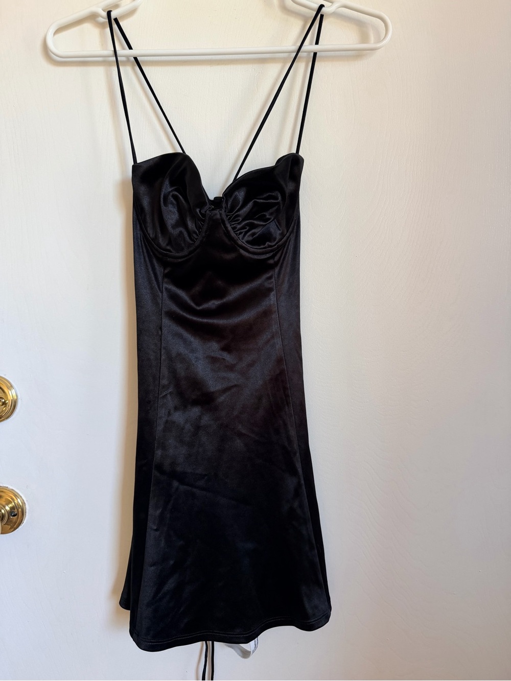 NWT Lucy in the Sky Satin Fit and Flare Dress Size Small